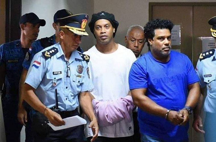 Brazilian football great Ronaldinho in Paraguayan jail amid Coronavirus outbreak