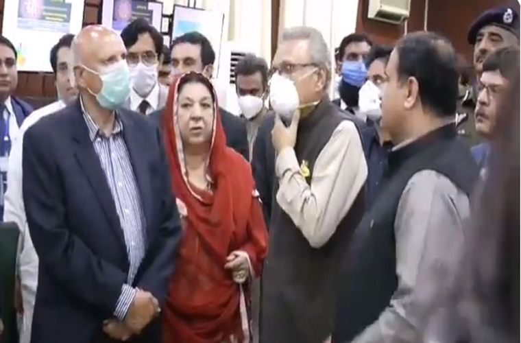 Governor Punjab briefs President Alvi on Tele-Ration Tele-Medicine Service