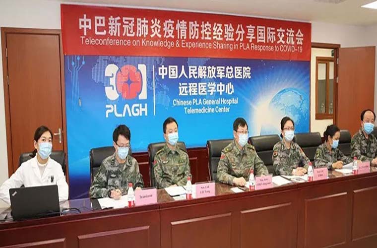 Health officials of armies of Pakistan and China share experience