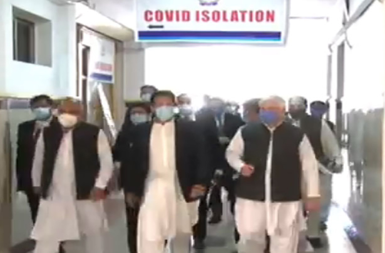 PM lauds health professionals role during his Peshawar visit