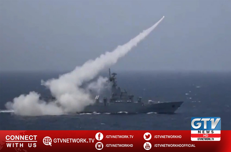 Pakistan Navy successfully fires anti ship missiles in North Arabian Sea