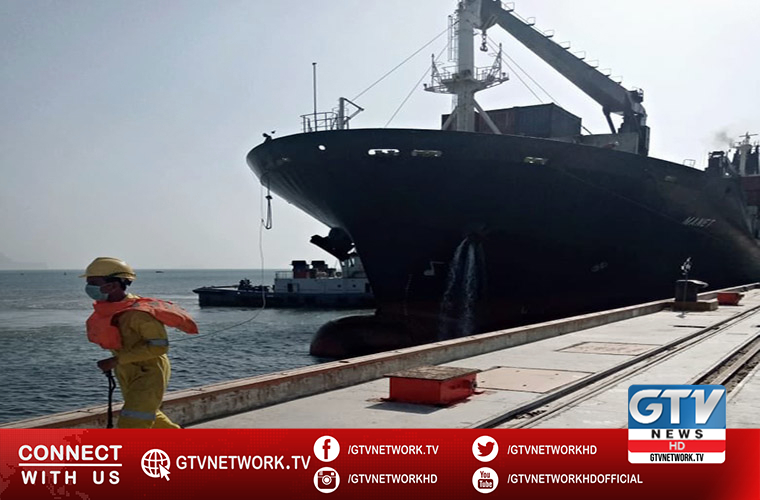 First cargo ship carrying wheat and urea reaches Gwadar port