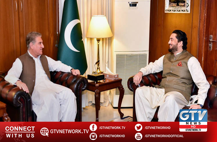 Chairman Parliamentary Committee on Kashmir meets FM Qureshi