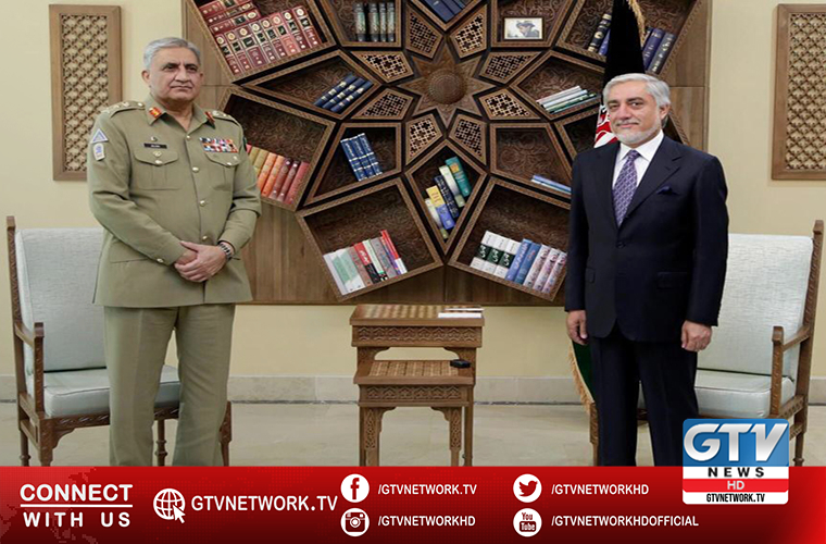 Pakistan Army Chief meets President Ghani and HNC chairman Abdullah