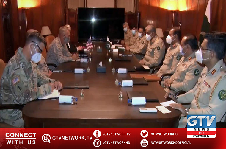 US Centcom commander General Kenneth F McKenzie Jr calls on COAS