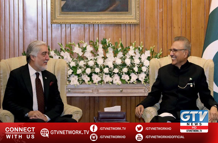 Afghan leader Dr Abdullah Abdullah meets President Arif Alvi in Islamabad