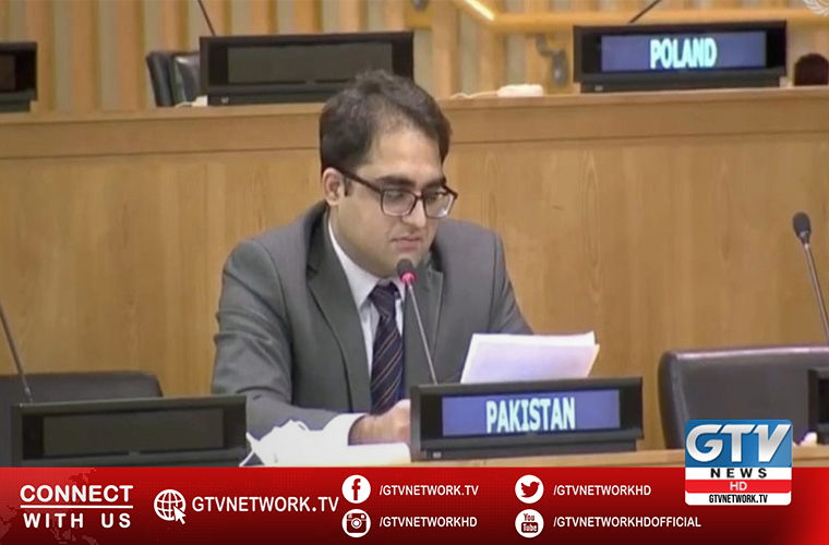 Diplomat Jehanzeb Khan reminds UNGA of Indian crimes in IOJK