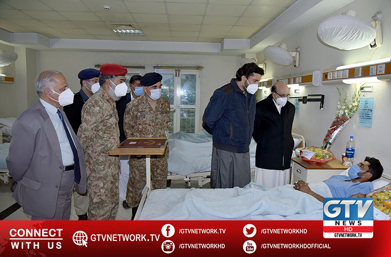 Minister Shehryar Afridi and AJK president inquire health