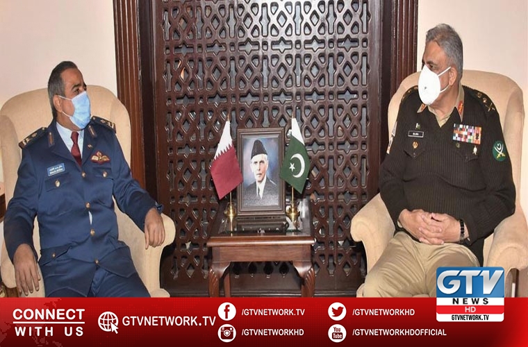 Commander Qatari Emiri Air Force meets Pakistan Army Chief