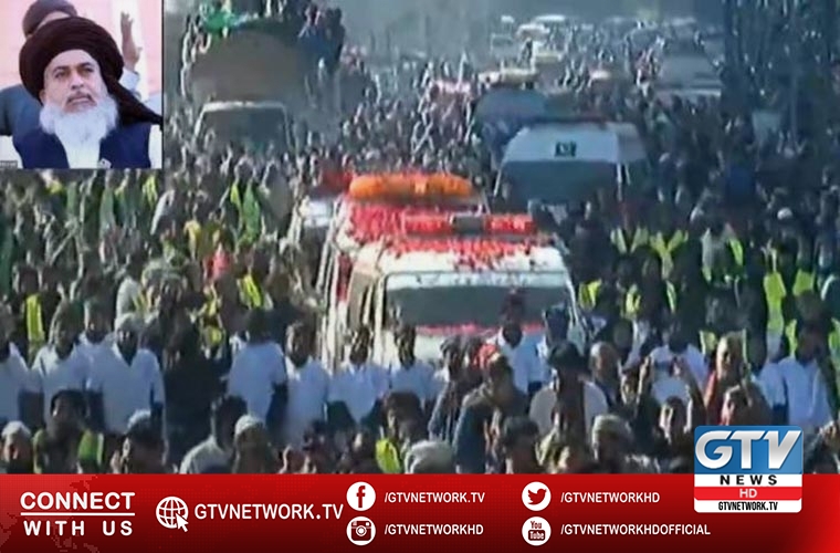 Allama Khadim Rizvi laid to rest after a mammoth funeral