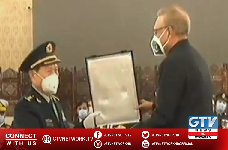Chinese Defense Minister Wei Fenghe conferred Nishan e Imtiaz Military