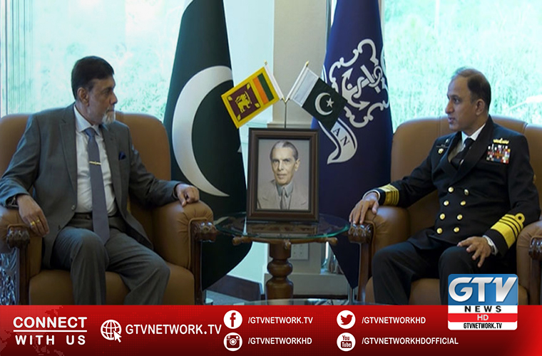 Sri Lankan High Commissioner calls on Pakistan Naval Chief