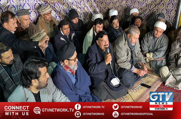 Interior Minister meets Shia Hazara community elders at sit in protest camp