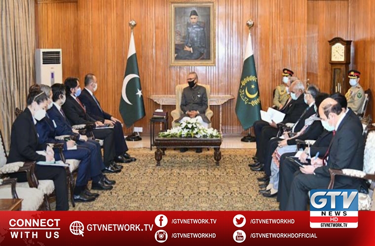 Turkish Foreign Minister led delegation calls on President Arif Alvi