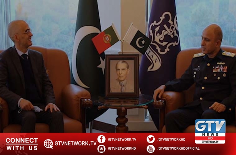 Portugal ambassador calls on Pakistan Naval Chief in Islamabad