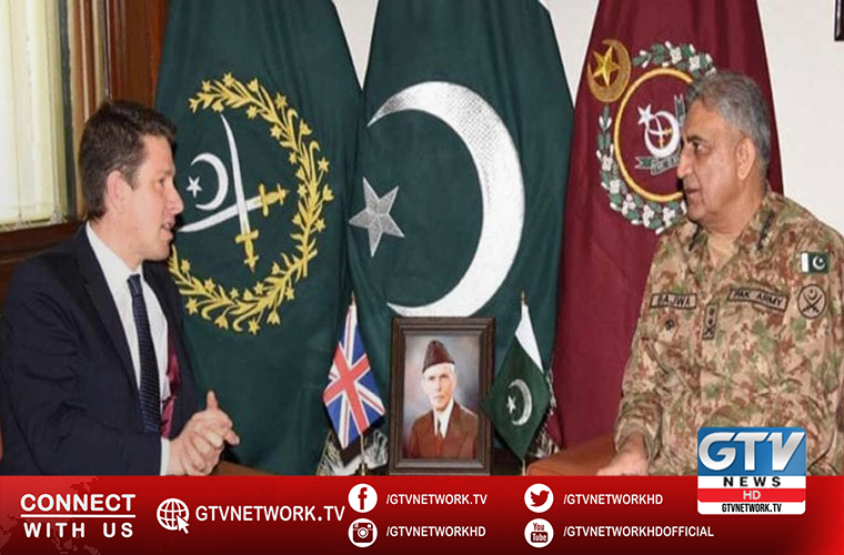British High Commissioner calls on Pakistan Army Chief at GHQ