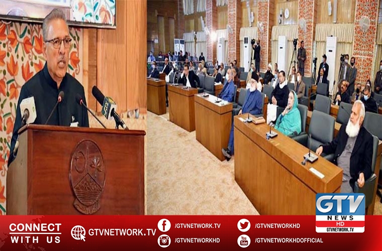 President Alvi addresses Azad Jammu and Kashmir Legislative Assembly