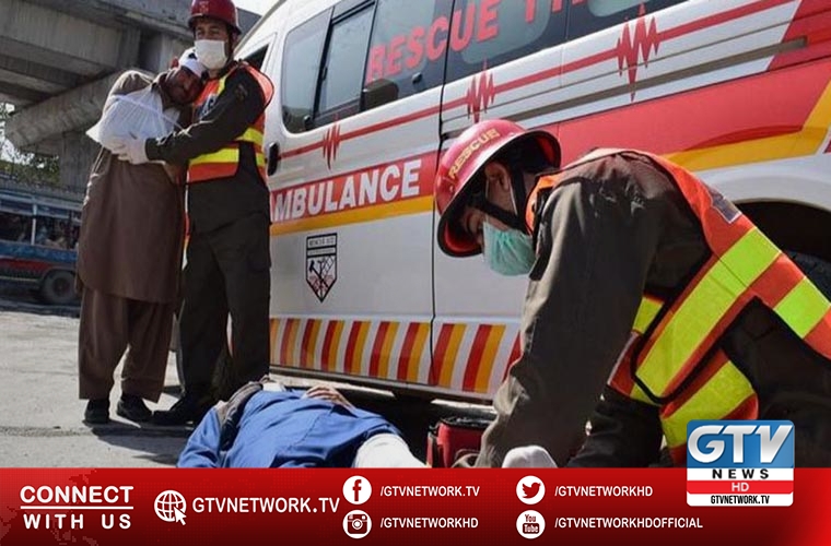 Four people killed in road accident in Muzaffargarh