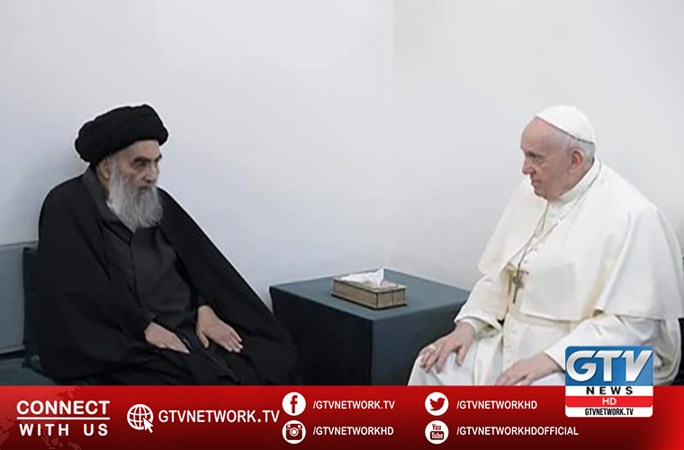 Pope Frances assures Ayatollah Sistani of Iraq religious sects cooperation