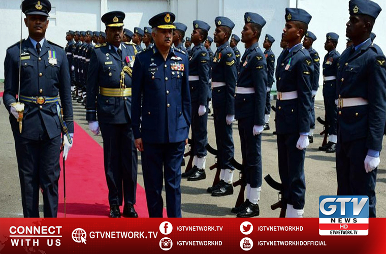 Pakistan Air Force chief visits Sri Lanka Air Force Headquarters in Colombo