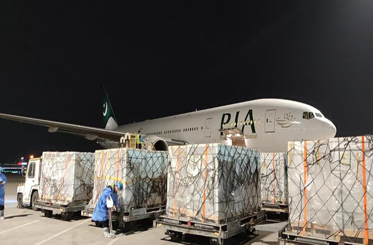 PIA planes bring 1 million doses of COVID 19 vaccine from China