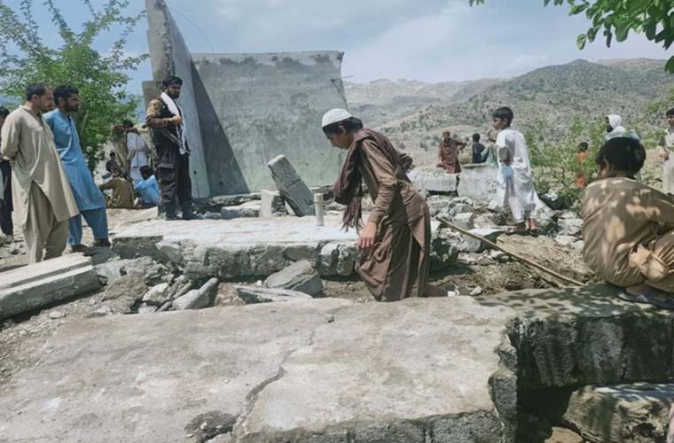 Seven children die due to collapse of water tank in Mohmand