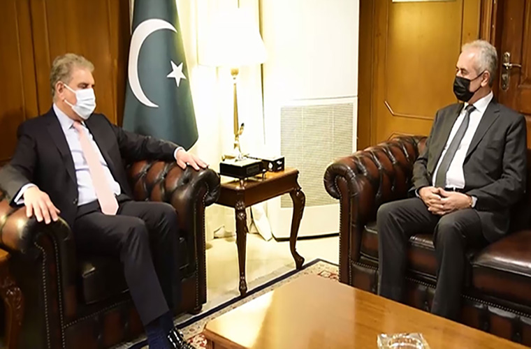 Ambassador of Palestinian Authority meets Foreign Minister Qureshi