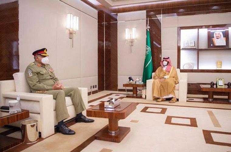Pakistan Army Chief calls on Saudi Crown Prince Mohammed Bin Salman