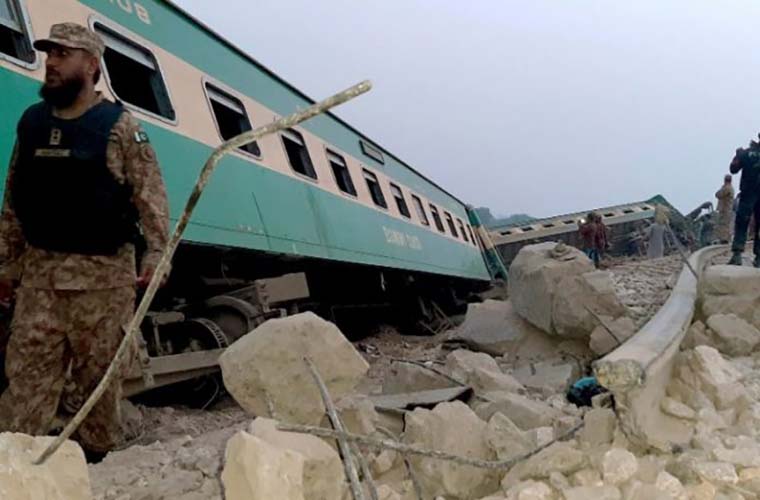 At least 30 killed due to collisions between trains near Ghotki