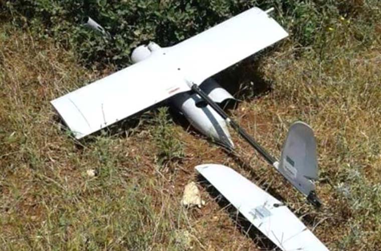 Crashed Israeli Skylark drone found in northern Gaza Strip