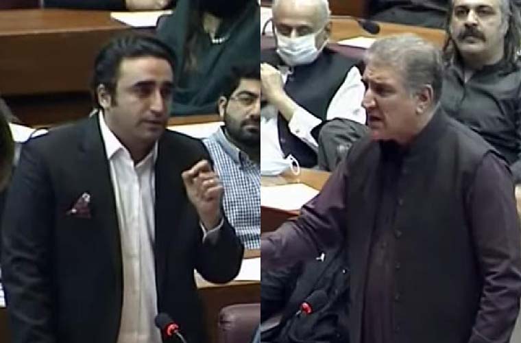 Bilawal and Shah Mahmood hurl taunting remarks at each other at NA