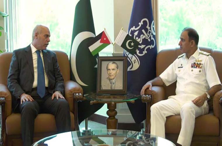Jordanian Ambassador calls on Pakistan Naval Chief