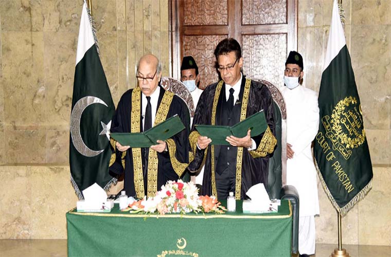 Justice Muhammad Ali Mazhar takes oath as Judge of the Supreme Court
