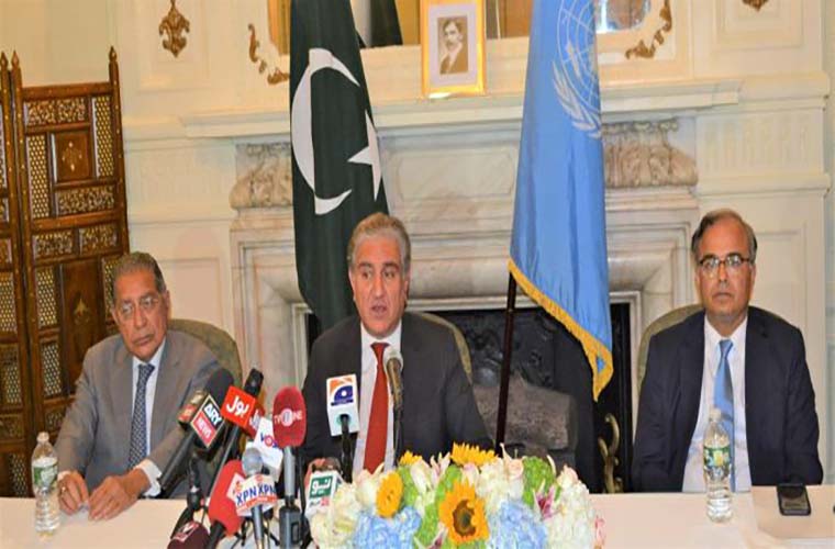 FM Qureshi hold talks on regional and global issues during UN visit