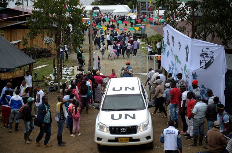 Armed groups attack UN convoy and burn 2 vehicles in southeastern Colombia