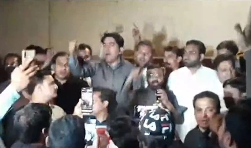Police arrest two PTI workers for outside Ramesh Kumar home