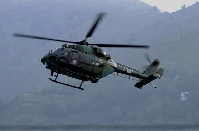 Indian Army helicopter crashed in Jammu Kashmir