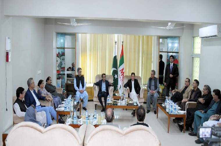 PM Imran Khan meets MQM-P leaders in Karachi