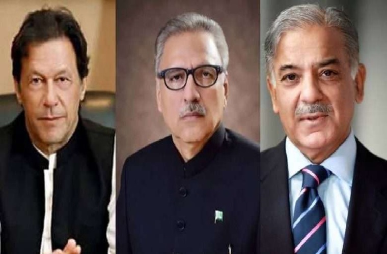 President writes letter to Imran Khan, Shehbaz Sharif to suggest names for caretaker govt