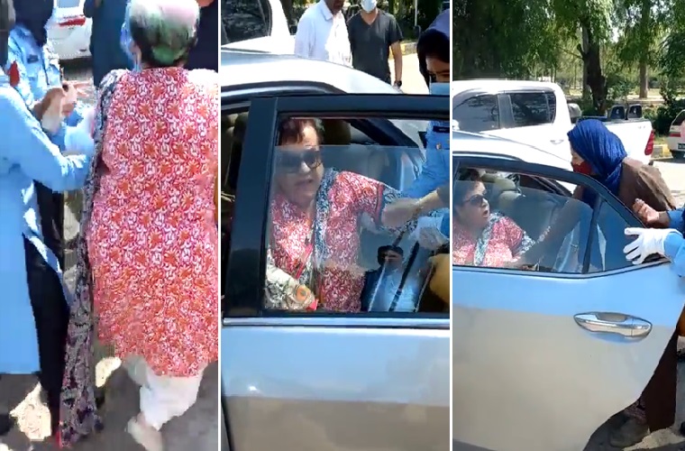 Police officials beat, took away former human rights minister Shireen Mazari: daughter