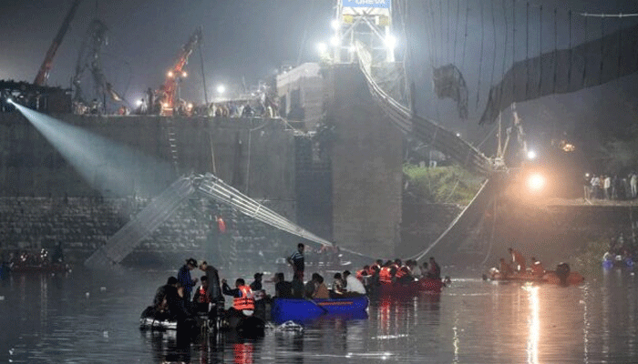 Death toll rises to at least 130 in India bridge collapse