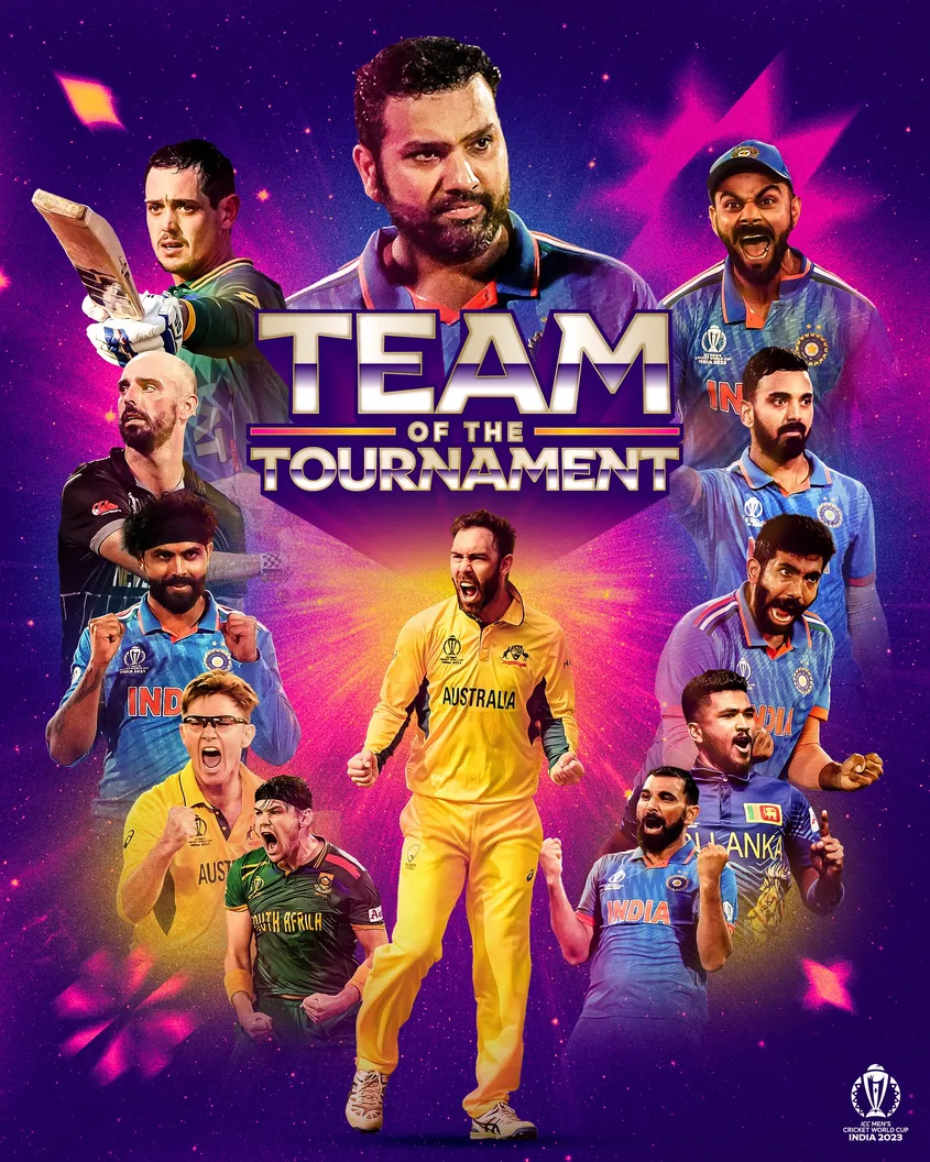 ICC announced World Cup Team of the Tournament