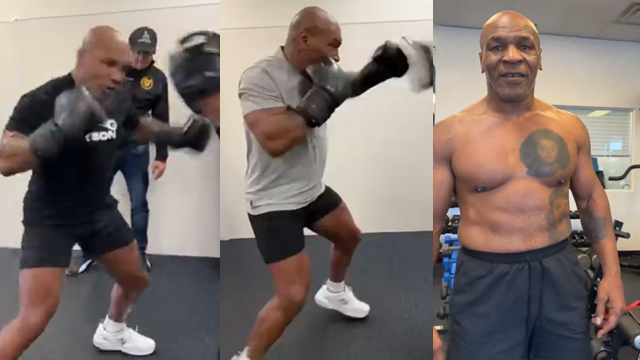 Watch: Mike Tyson’s intense training for Jake Paul fight