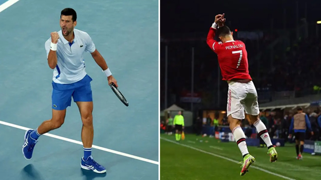 Watch: Djokovic tries Ronaldo’s iconic ‘siuuu’