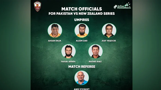 Match officials for New Zealand T20Is announced