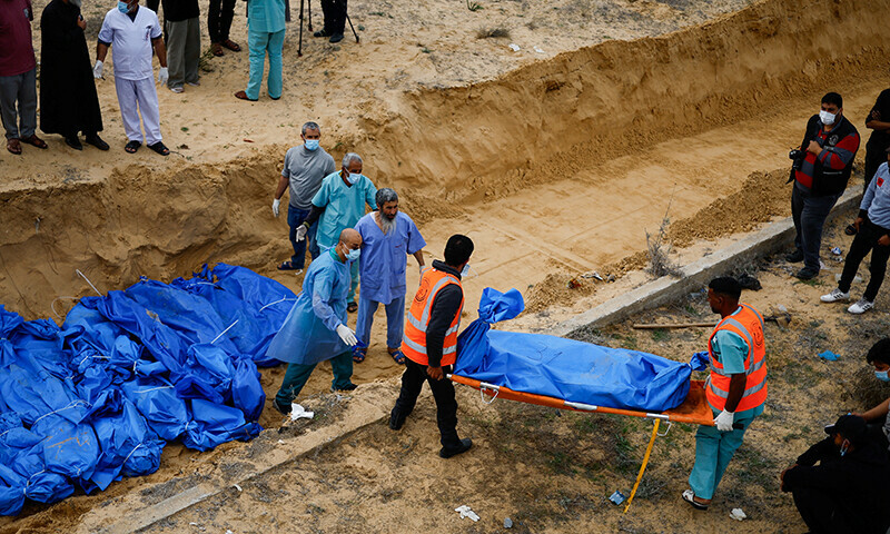 50 bodies found in mass grave in Gaza’s Khan Younis
