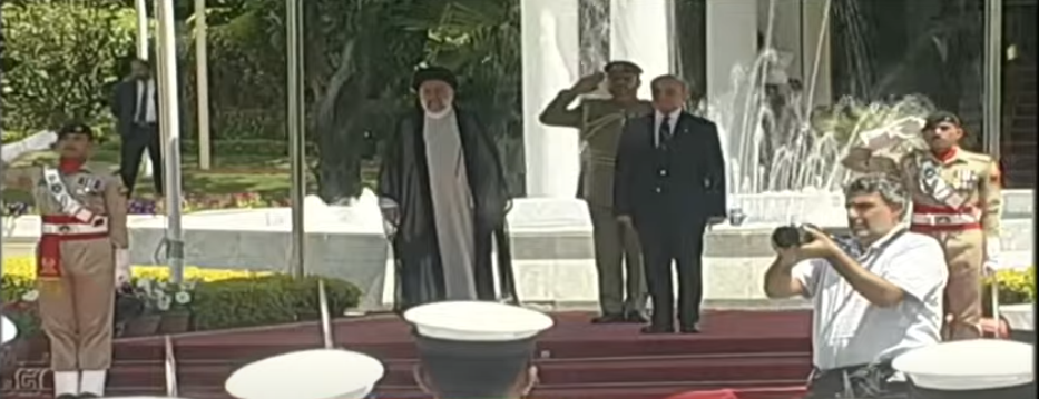 Iran’s Raisi presented guard of honour at PM House