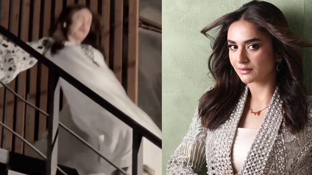 Ouch! Yumna Zaidi tumbles down stairs while shooting
