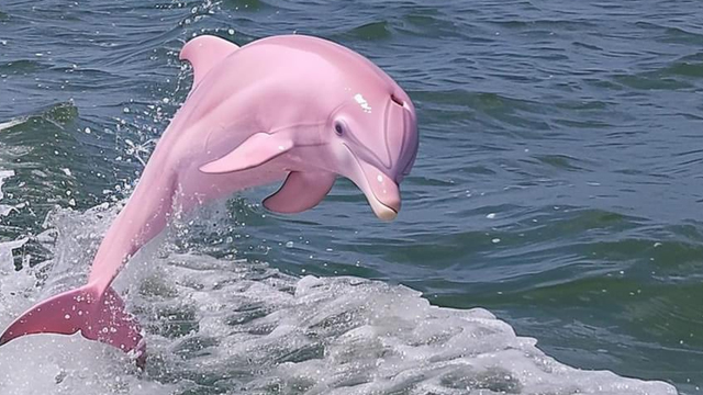 Rare pink dolphin spotted in USA