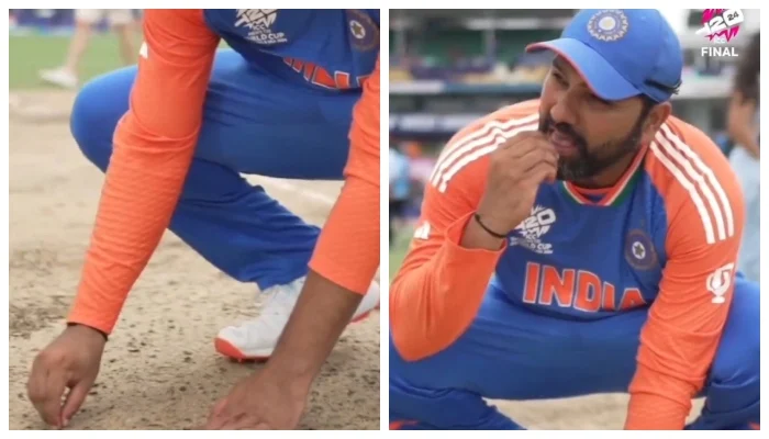 Rohit Sharma reveals reason why did he taste pitch soil after winning World Cup